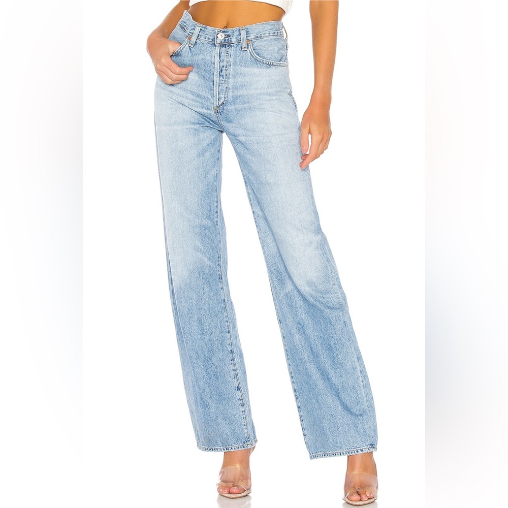 Citizens Of Humanity Light Blue Flare & Wide Leg Jeans